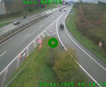 Webcam N147 au nord de Poitiers et à la jonction avec la A10