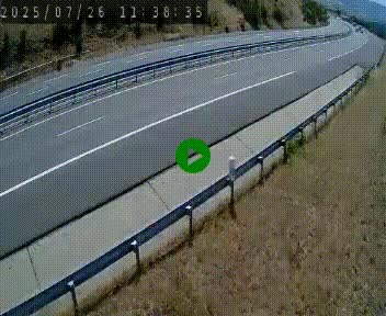 Caméra autoroutière France - A75, Engayresque, entre Millau et Séverac-le-Chateau, en direction de Montpellier