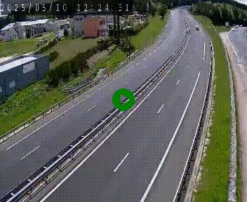 Caméra autoroute A75 à hauteur du col du rocher blanc en direction de Montpellier