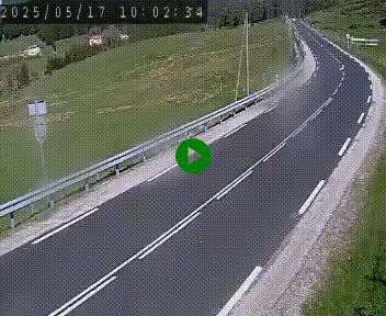 Webcam routière au niveau du col de la Chavade en Ardèche, sur la N102 à 1266 mètres d'altitude