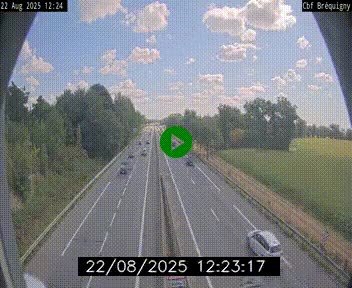 Webcam sur le périphérique de Rennes (N136) à hauteur du quartier Bréquigny, au sud de la ville