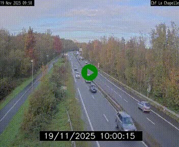 Webcam sur le périphérique de Nantes (N844) à hauteur de Porte de la Chapelle, au nord de la ville
