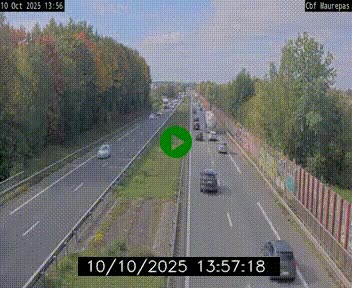 Webcam sur le périphérique de Rennes (N136) à hauteur de Maurepas, au nord de la ville