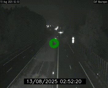 Webcam sur le périphérique de Rennes (N136) à hauteur de Maurepas, au nord de la ville