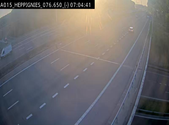 Webcam autoroute Belgique - Heppignies - E42 direction Namur - BK 76.4