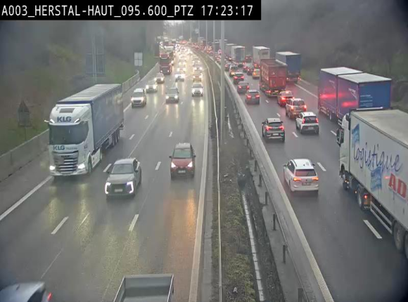 Webcam E40 à Herstal en direction de Liège et en provenance d'Aachen