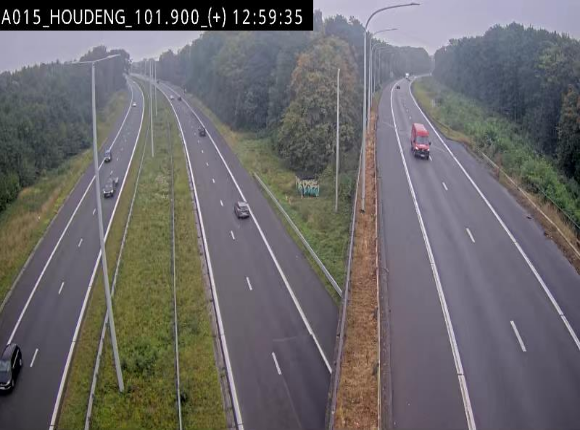 Webcam autoroute Belgique - Houdeng-Goegnies - Jonction E19/E42 direction Tournai/Mons - BK 101.85