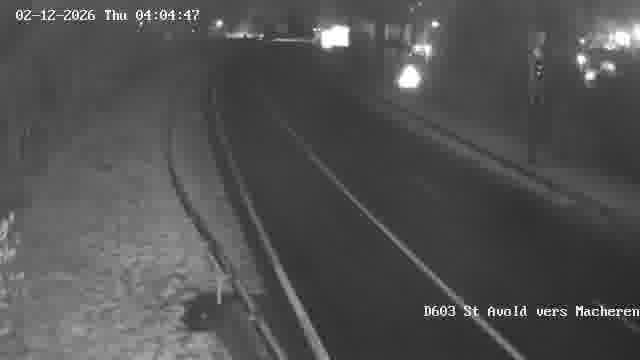 Webcam sur la D603 située à proximité de Saint-Avold. Vue orientée vers Macheren.