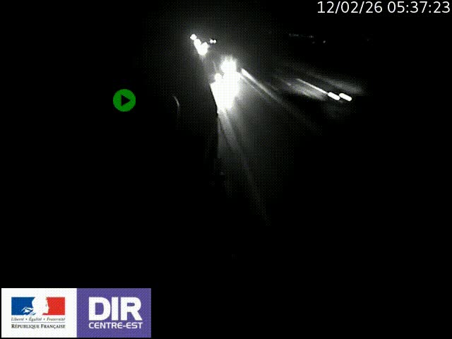 Webcam sur le contournement de Valence, sur la Nationale 7, à la jonction avec la N532, caméra orientée vers Grenoble