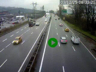 Caméra routière à hauteur des centres commerciaux et de la sortie 14 en direction d'Albertville