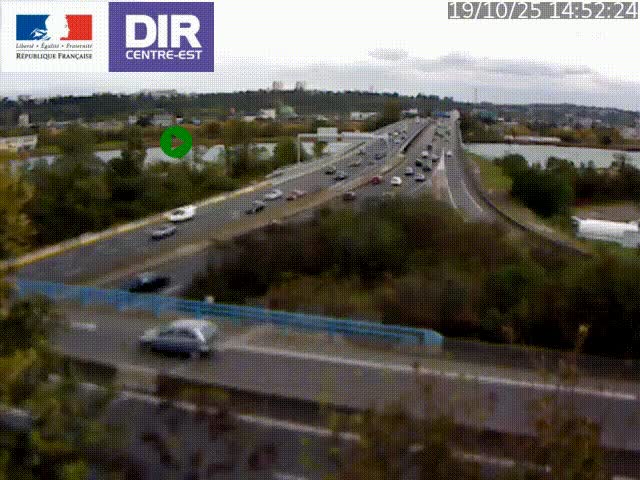 Webcam autoroute sur A450 à Pierre-Bénite en direction de Lyon et de l'autoroute A7