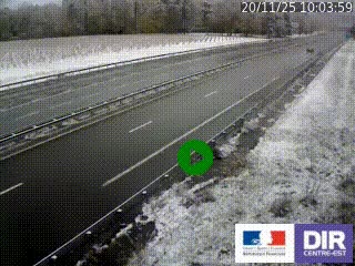 Webcam autoroute sur l'A77 à hauteur de Pouilly-sur-Loire en direction de Nevers
