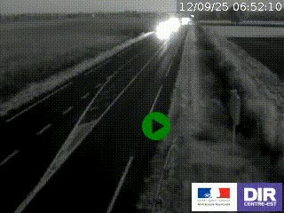 Webcam routière sur la RN7 à hauteur de Toulon-sur-Allier, entre Moulins et Vichy