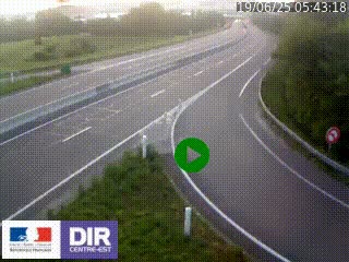 Webcam routière sur la RN6 à Auxerre, à hauteur de la sortie Monéteau, en direction de l'A6 (Gurgy)