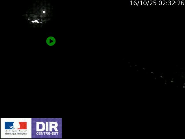 Caméra trafic à la jonction entre l'A46 (Rocade-est de Lyon) et l'A42 à hauteur de Vault-en-Velin en direction de Marseille