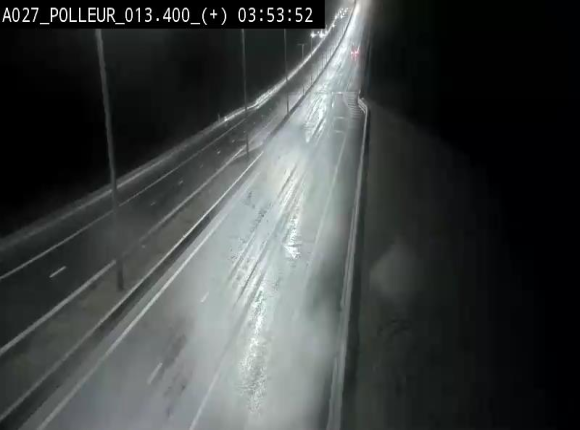 Webcam sur l'A27/E42 à hauteur du Viaduc de Polleur, juste après l'aire de Polleur