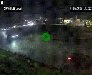 Webcam en périphérie de Chartres sur la N123, à hauteur de Luisant. Vue orientée vers Chartres