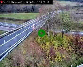 Webcam à hauteur du Leclerc Normanville sur la N154. Vue orientée vers Rouen