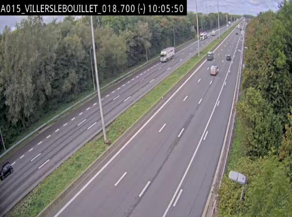 Webcam autoroute Belgique - Villers-le-Bouillet - E42 direction Liège - BK 18.7