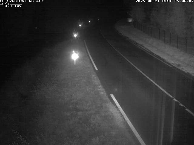 Webcam dans les Vosges dans la commune du Syndicat sur la D417 sur la route de Gerardmer
