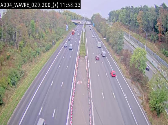 Webcam @ Wavre-sud KP 19.6, A4/E411