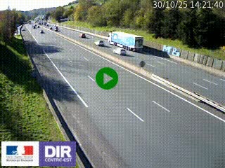 Webcam routière à Saint-Etienne-Terrenoire sur la RN88 avant la jonction entre l'A72 et le Boulevard Périphérique de Saint-Etienne