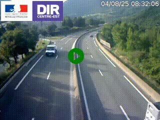 Caméra sur la Nationale 90 (N90) à La Léchère, en direction et à proximité d'Albertville