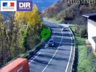 Caméra trafic sur la N90 à Bourg-Saint-Maurice, en provenance d'Aoste et en direction d'Albertville