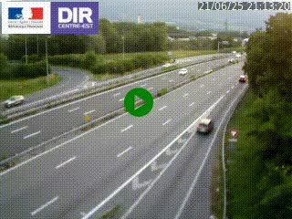 Caméra routière à hauteur de la sortie 15 Chambéry-centre au PK 4,103 en direction d'Albertville
