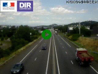 Caméra autoroute à Saint-Etienne (Les Littes) à hauteur du Ikea Saint-Etienne sur l'A72 en direction de Roanne