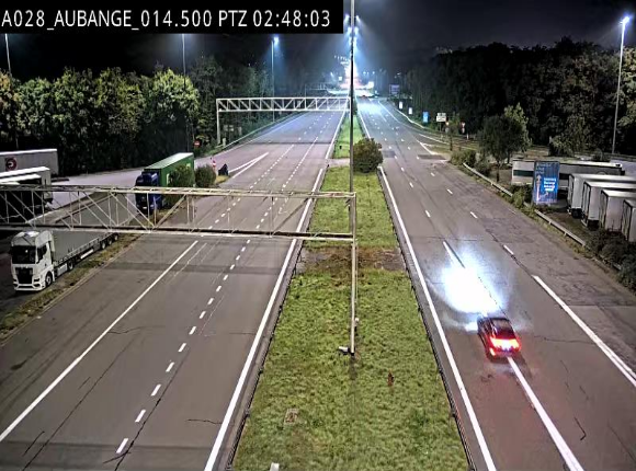 Webcam autoroute Belgique - Aubange - A28 direction Arlon - BK 14