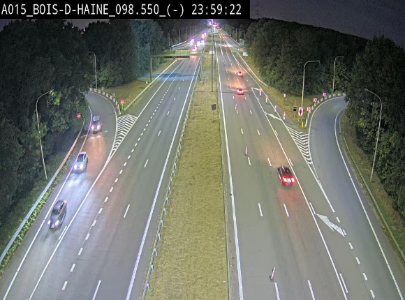 Webcam autoroute Belgique - Bois d'Haine - E42 - BK 98.6