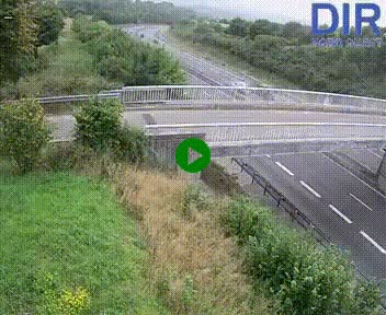 Webcam sur A84 à hauteur de Pont-Farcy, au niveau du pont autoroutier sur la Vire, au sud de Saint-Lô