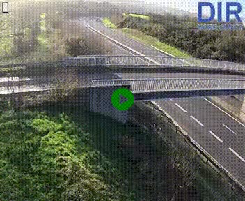 Webcam sur A84 à hauteur de Pont-Farcy, au niveau du pont autoroutier sur la Vire, au sud de Saint-Lô