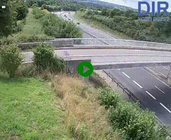 Webcam sur A84 à hauteur de Pont-Farcy, au niveau du pont autoroutier sur la Vire, au sud de Saint-Lô