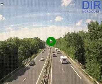 Webcam sur le périphérique de Caen (N814) à l'est de la ville, à Mondeville hauteur de la sortie 2, Presqu'île-Rives de l'Orne, au bout de l'autoroute A13