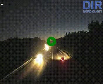 Webcam sur le périphérique de Caen (N814) à l'est de la ville, à Mondeville hauteur de la sortie 2, Presqu'île-Rives de l'Orne, au bout de l'autoroute A13