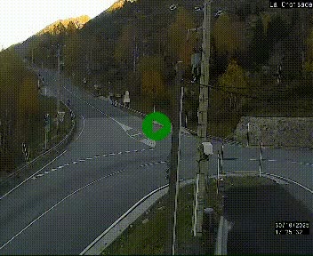 Webcam au carrefour de la croisade, à la jonction entre la N22 et la N320, avant le poste de douane franco-andorrane. Webcam à 1790 mètres d'altitude