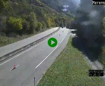 Webcam Ax-les-Thermes sur N20, en direction d'Andorre