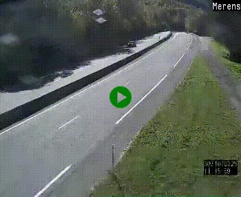 Webcam dans les Pyrénées à hauteur de Mérens-les-Vals sur N320, en direction de Pas de la Casa (Andorre)