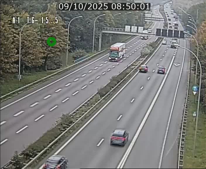 Traffic live webcam Luxembourg Munsbach - A1 direction Luxembourg - BK 15.5