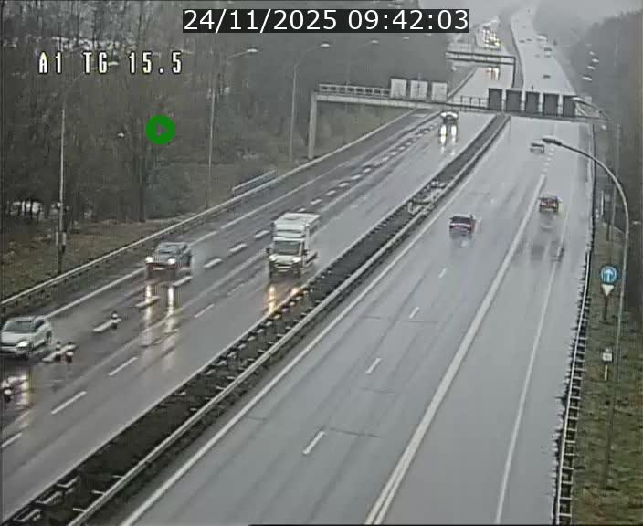 Traffic live webcam Luxembourg Munsbach - A1 direction Luxembourg - BK 15.5