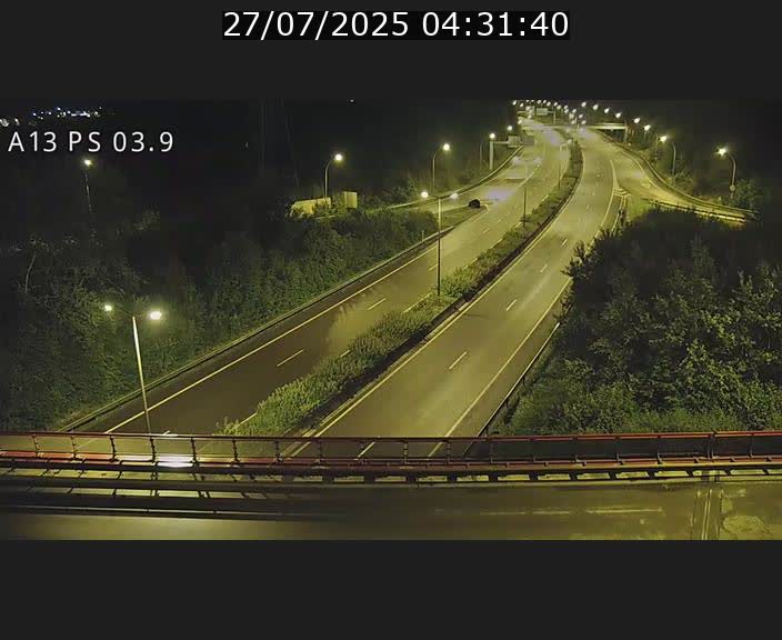 Traffic live webcam Luxembourg Differdange - A13 direction Esch-sur-Alzette - BK 3.9