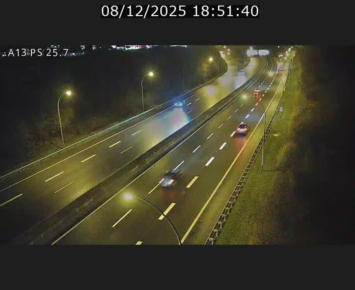 Traffic live webcam Luxembourg Frisange - A13 direction Allemagne - BK 26