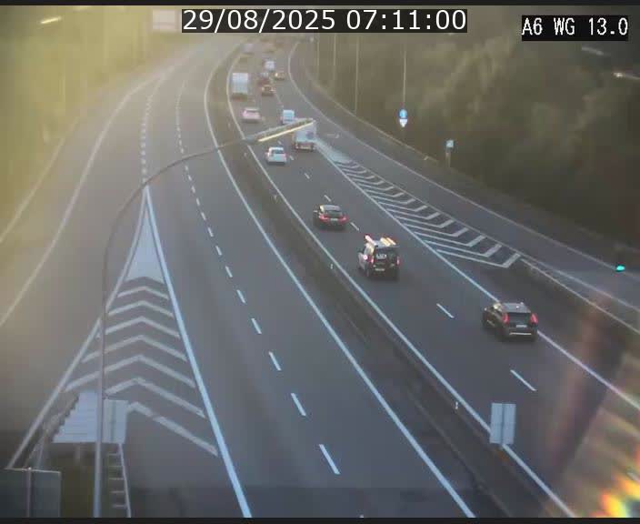 Traffic live webcam Luxembourg Mamer - A6 - BK 13 - direction Luxembourg/France/Allemagne