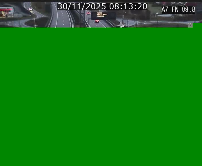 Caméra trafic Luxembourg - A7, Tunnel Gousselerbierg, sortie sud, direction rond-point Lorentzweiler (BK 9.9)