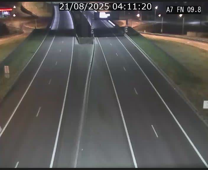 Caméra trafic Luxembourg - A7, Tunnel Gousselerbierg, sortie sud, direction rond-point Lorentzweiler (BK 9.9)