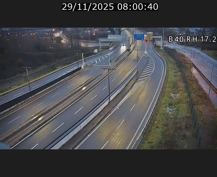 Webcam sur le contournement d'Esch Belval à hauteur de la sortie Université de Luxembourg. Vue orientée vers Luxembourg