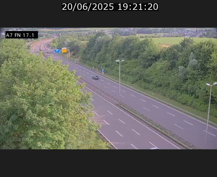 Caméra trafic Luxembourg - A7, Merscherbierg direction Mersch
