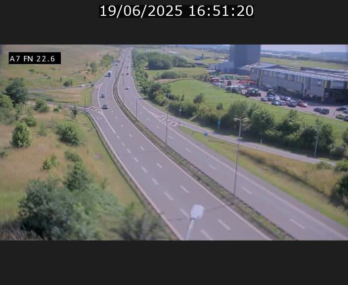 Caméra trafic Luxembourg - A7, Colmar-berg direction Mersch